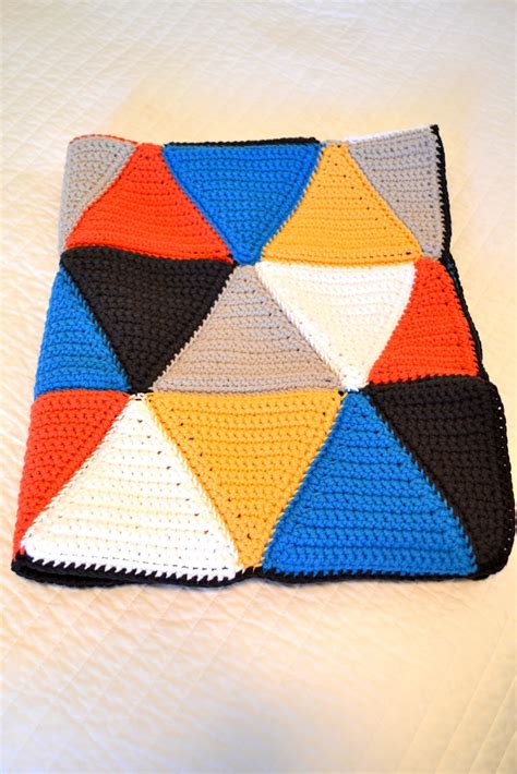 All Things Bright And Beautiful Crochet Triangle Blanket Pattern And