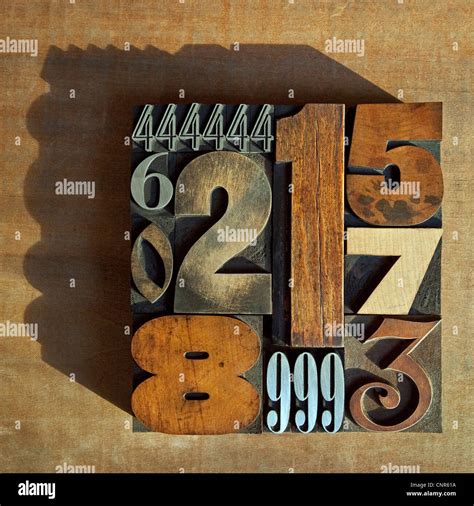 Typesetting Numbers Hi Res Stock Photography And Images Alamy