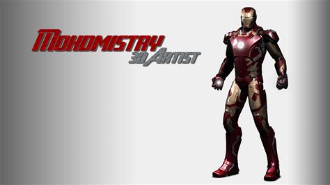 Iron Man Avengers Age Of Ultron Mark 43 3d Model Game Ready