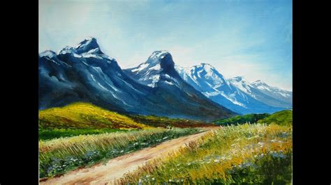 Oil Painting By Lana Kanyo Landscape With Mountains