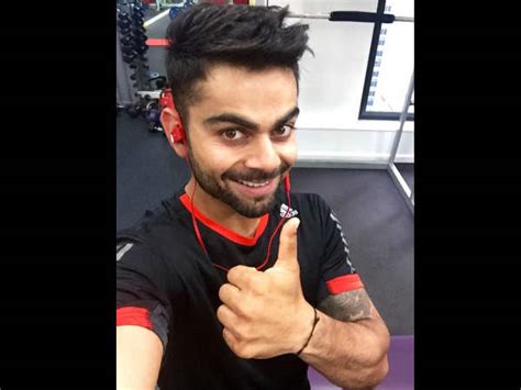 Virat Kohli Showing His Thumb