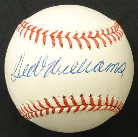Lot Detail Ted Williams Autographed Baseball