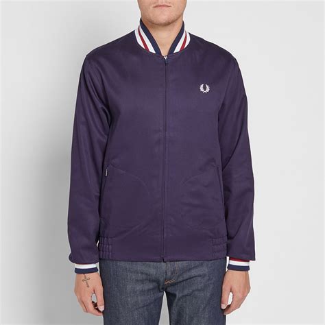 Fred Perry Reissues Made In England Bomber Jacket Navy End Us