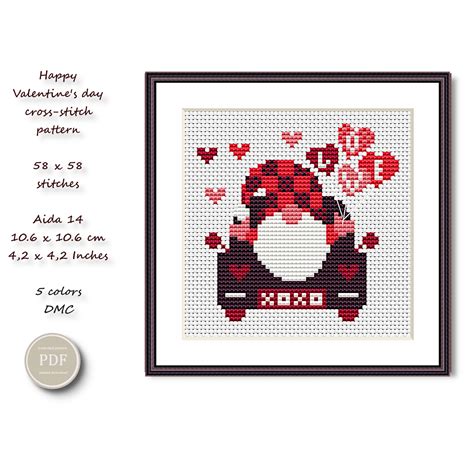 valentine s day cross stitch patterns heart love valentine s inspire