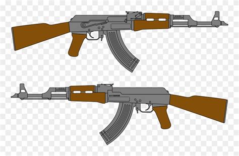 Learn How To Draw Ak 47 Rifle Rifles Step By Step Drawing Tutorials 41e