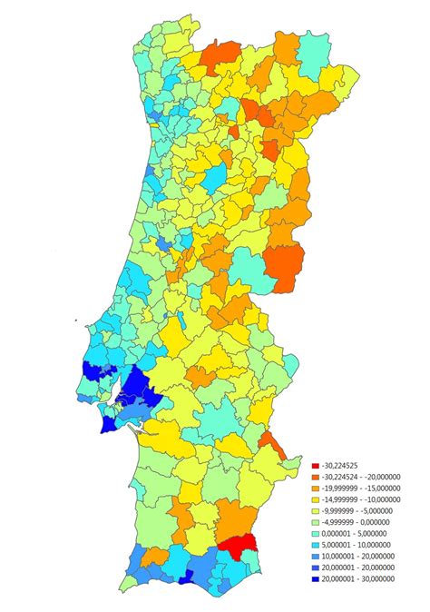 Planeamento do Território Evolução da População em Portugal