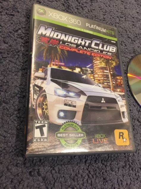 Midnight Club Los Angeles Complete Edition Platinum Hits Xbox 360 Game