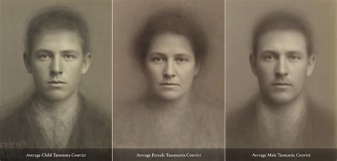 Face Lab Reveals Average Faces Of 19th Century British And Tasmanian