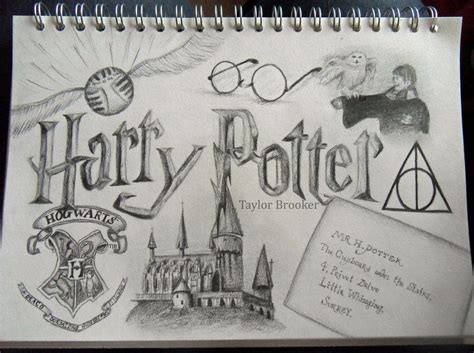 Et celui de lilya, bientôt 10 ans: Harry Potter by taylorbrooker | Art harry potter, Tatouages harry potter et Dessin harry potter