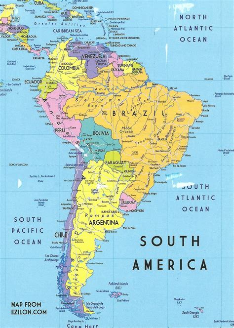 MY POSTCARD-PAGE: ARGENTINA ~ South America Map