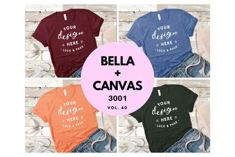 bella canvas mockup bundle  shirt flat lay collection  mockups design bundles