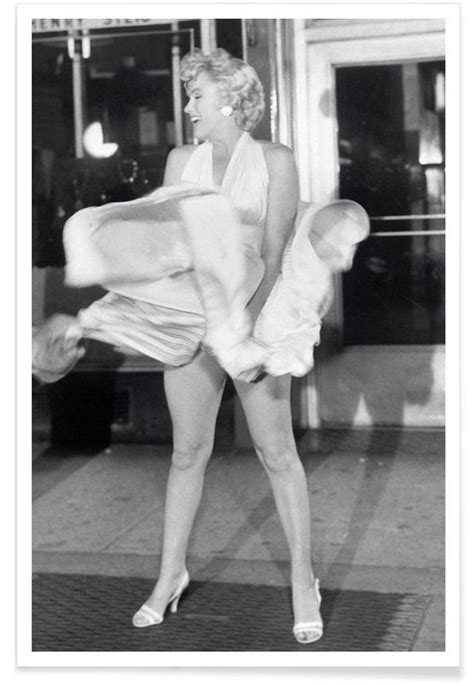 Marilyn Monroe On Subway Grate Poster JUNIQE