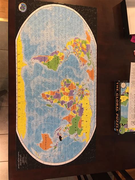 600 Piece The Global Puzzle Missing One Piece Rjigsawpuzzles