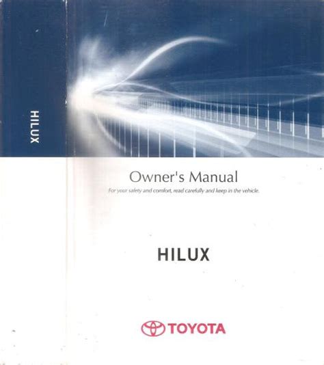 Cars Toyota Hilux Owner S Manual By Toyota Motor Corporation Was