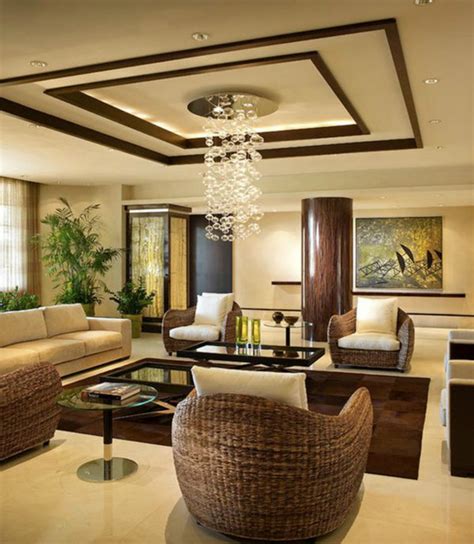 Every room has one, so why not dress it up? Living Room Ceiling Design Ideas, - Free House Plans