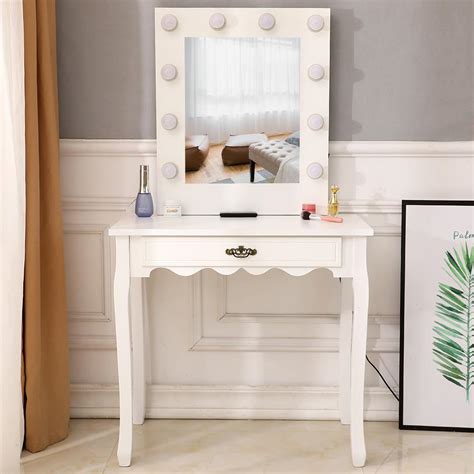 We did not find results for: Zimtown Vanity Dressing Table with 10 LED Lights Makeup ...