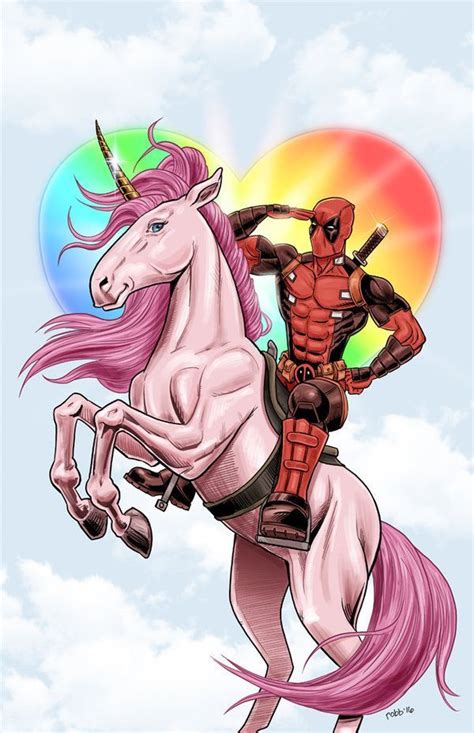 Deadpool Fan Art Deadpool Unicorn By Robb Miller