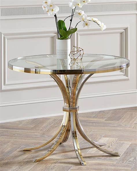 Interlude Home Cain Entry Table Round Entry Table Entry Table Diy