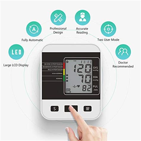 Blood Pressure Monitor For Home Use With Large Lcd Displayannsky