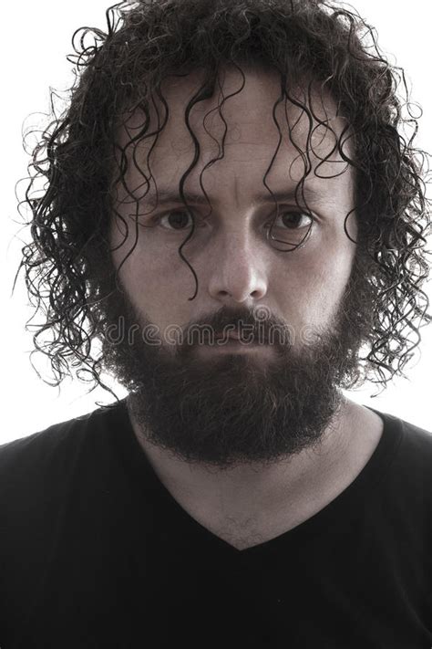 Bearded Man Portrait Stock Image Image Of Camera Hair 57910473