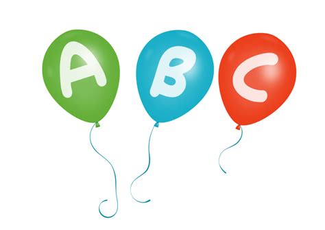Colorful Balloon Alphabet Vector Eps Svg Png Transparent