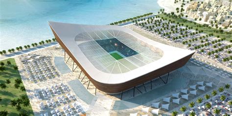 New Football Stadium For Qatar 2022 Fifa World Cup Unveiled The Gambaran