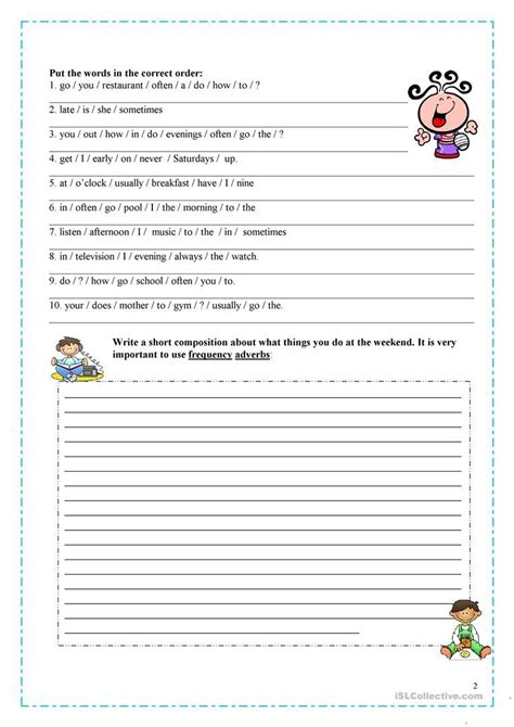 Frequency Adverbs English Esl Worksheets For Distance Learning And