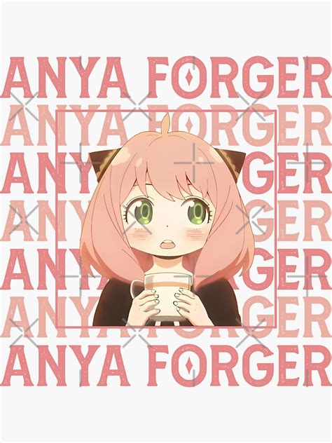 Pegatina Anya Forger Espía X Familia Anime De Mariajlanning Redbubble