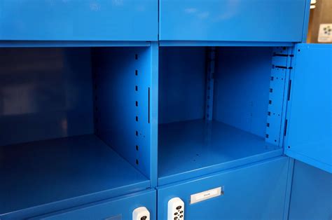 10 Compartment Lockers With Combination Locks In Blue Office Resale