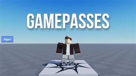 How To Make Gamepasses Roblox Studio Youtube