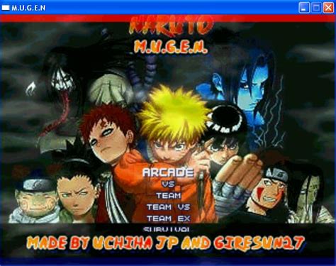 Download Game Naruto Mugen Battle Arena For Pc