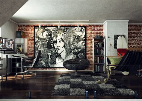 Loft Wall Art Work Interior Design Ideas