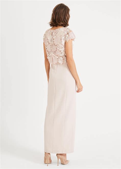 Olivia Lace Bodice Maxi Dress Phase Eight