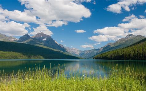 Mountain Lake And Blue Sky Wallpapers Wallpaper Cave