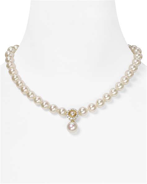 Majorica Gold Sparkle Pearl Necklace 18 Bloomingdales