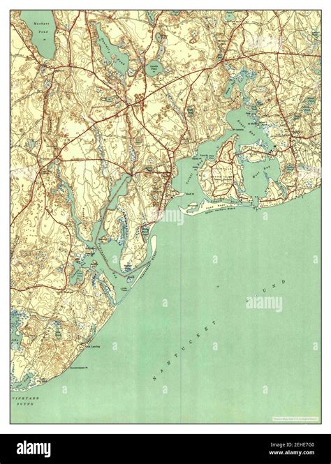 Cotuit Massachusetts Map 1941 131680 United States Of America By
