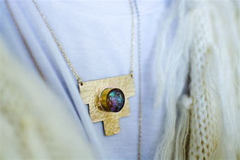 Opal Amulet Pendant Pendant Opal Necklace Eco Jewelry