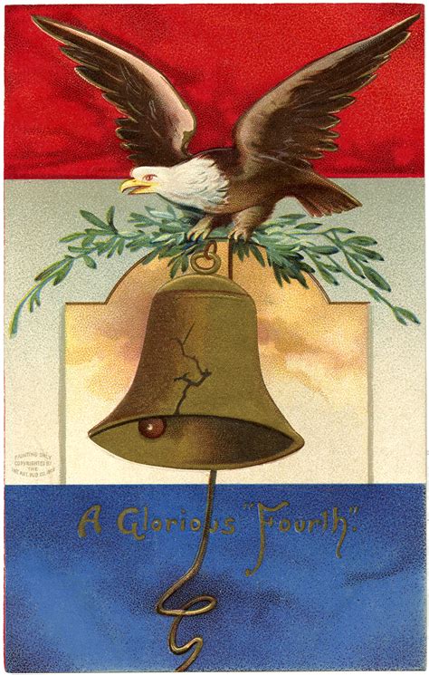 Vintage Patriotic Eagle Image The Graphics Fairy
