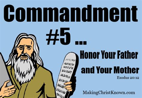 The Ten Commandments 5 Meaning Of The 5th Commandment In Exodus 2012