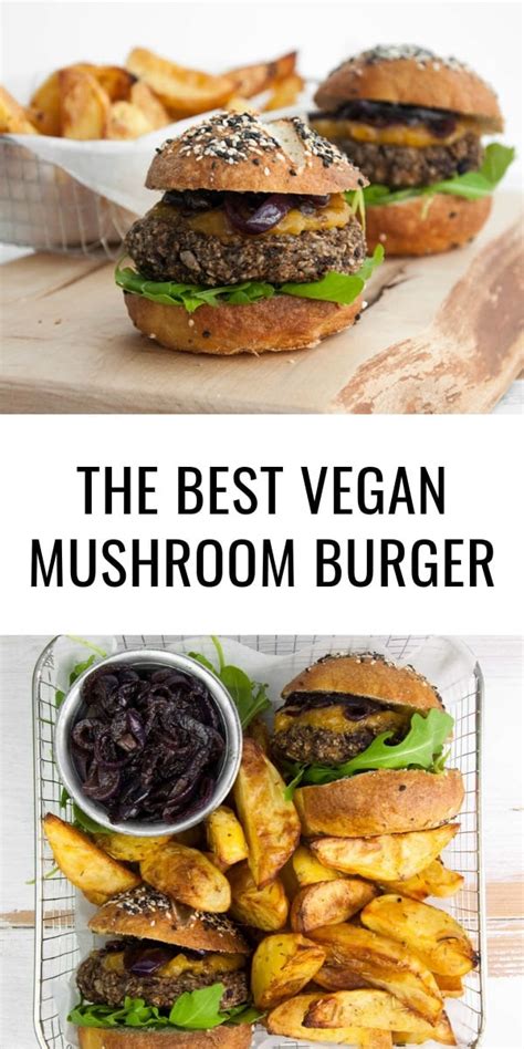 The best vegan Mushroom Burger Recipe | Elephantastic Vegan