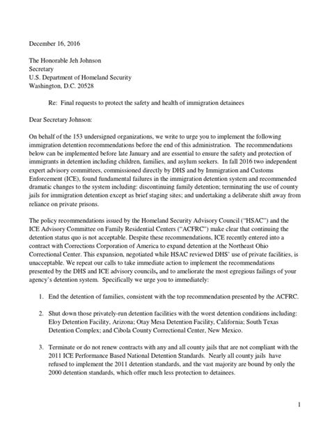 Review the proposed changes and compare them to your tax return. Letter to DHS Secretary Johnson: The Obama administration ...