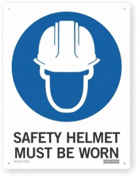 Safety Helmet Must Be Worn Sign Commercial Cleaning Supplies Auckland