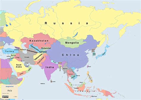 Free Maps Of Asia Mapswire