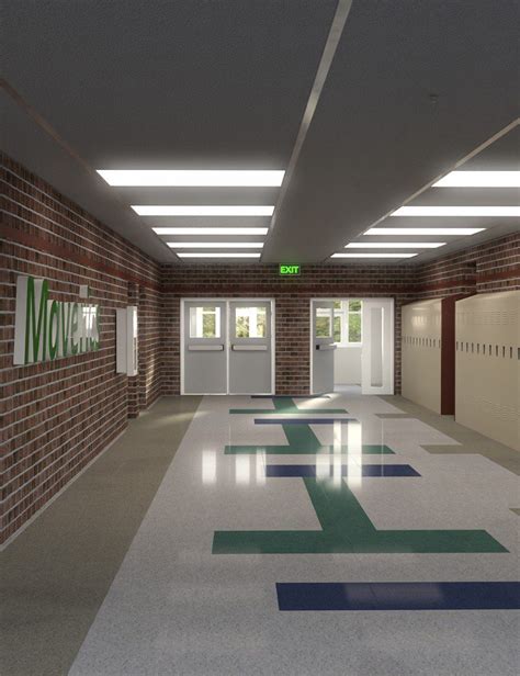 High School Hallway 2 School Hallways High School School