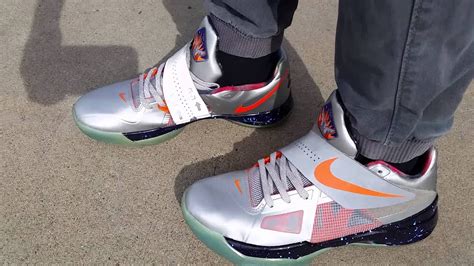 Nike Zoom Kd Kevin Durant Iv 4 As All Star Galaxy On Feet Review Glow