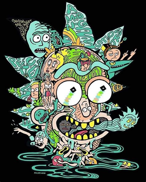 Acid Rick And Morty Trippy Wallpaper Kathey Bautista