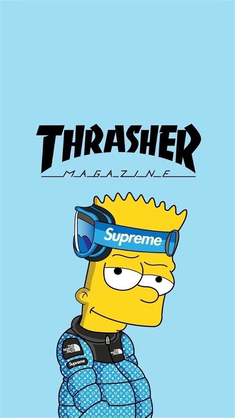 Pin By Lydiab On Arts In 2020 Supreme Iphone Wallpaper Bart Simpson Art Simpson Wallpaper Iphone