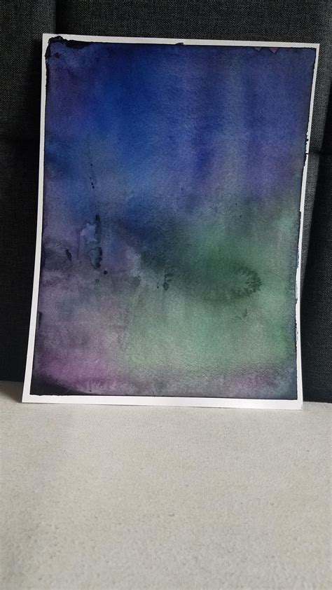 Purple Haze Watercolor Abstract 9x12in 2018 Rdxm