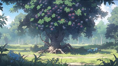 Anime Tree Background Hd Wallpapers Blackberry Tree Picture