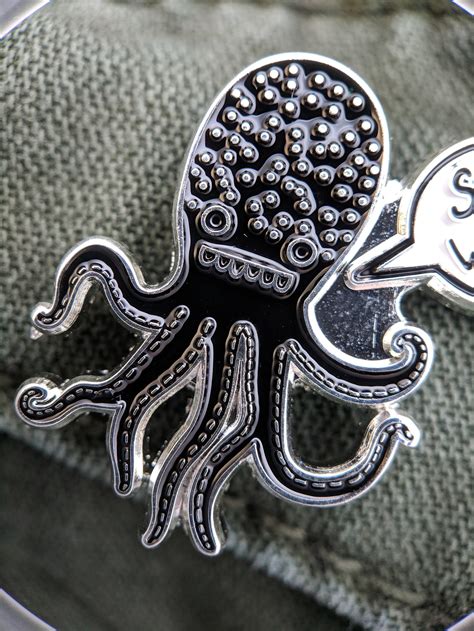 X Octopus Stay Weird Enamel Pin Etsy
